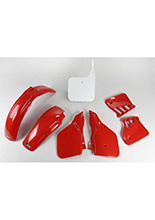 Komplet plastików UFO do Hondy CR 125 (87-88) czerwono-biały
