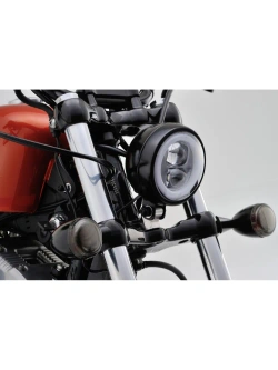 Reflektor przedni Daytona Capsule120 LED dolne mocowanie, czarny [120mm]