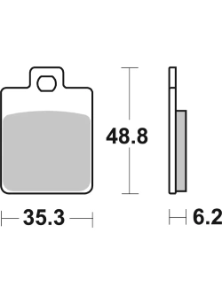 Klocki hamulcowe Brembo XS Piaggio Liberty/ MP3 (wybrane modele) [kpl. na 1 tarczę]