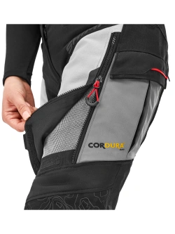 Spodnie motocyklowe damskie tekstylne Shima Tracker czarno-jasnoszare