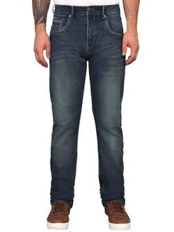 Jeansy motocyklowe Modeka Finn Mono niebieskie sprane