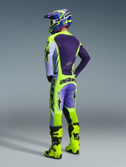 Bluza cross Alpinestars MX Racer Portl fioletowa-fluo