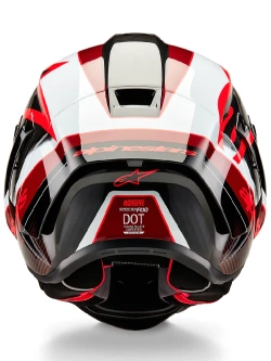 Kask integralny Alpinestars Supertech R10 Team biało-czarno-czerwony połysk