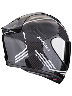 Kask integralny Scorpion Exo-1400 Evo II Carbon Air Reika czarno-biały