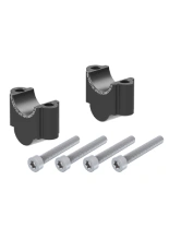 Podwyższenie kierownicy Hepco&Becker BMW R 1200 GS (04-07) [30 mm w górę] czarne