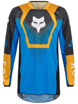 Bluza enduro Fox 180 Collect czarno-niebiesko-pomarańczowa