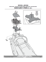 Stelaż GIVI pod stelaż centralny Monolock Suzuki DL 650 V-Strom L2-L3-L4-L5-L6 (11-16)