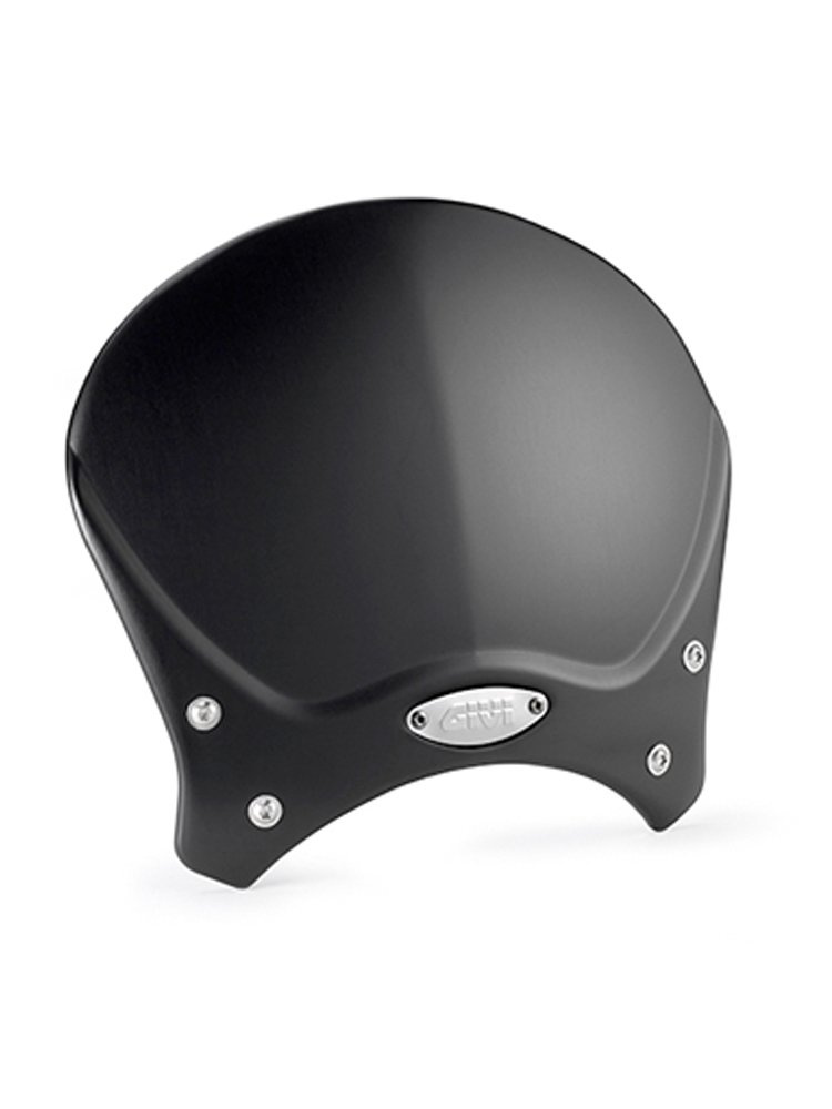 Szyba motocyklowa GIVI 100ALB do Royal Enfield Interceptor 650 (19-) / Continental GT 650 (20-) czarna [mocowanie w zestawie]