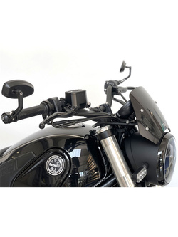 Szyba motocyklowa WRS Sport Benelli Leoncino 500 (17-24)/ Trail (18-) czarna [bez mocowania]