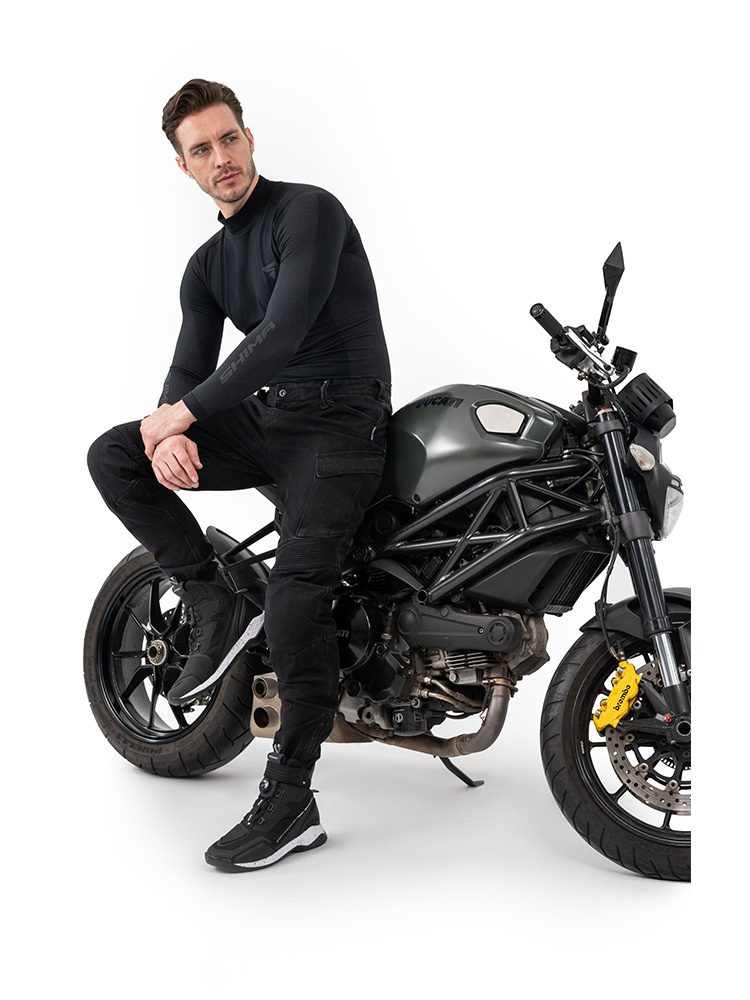 Jeansy motocyklowe Shima Giro 2.0 Urban czarne