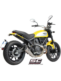 Tłumik SC-Project, Conic Titanium + Carbon (Slip-on) - Ducati Scrambler 800 [15-16]