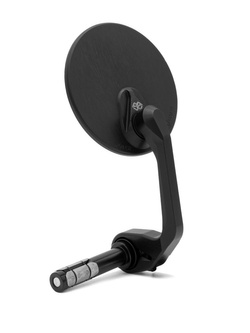 Lusterko motocyklowe GILLES Moon M04-02-BD na koniec kierownicy aluminiowe czarne