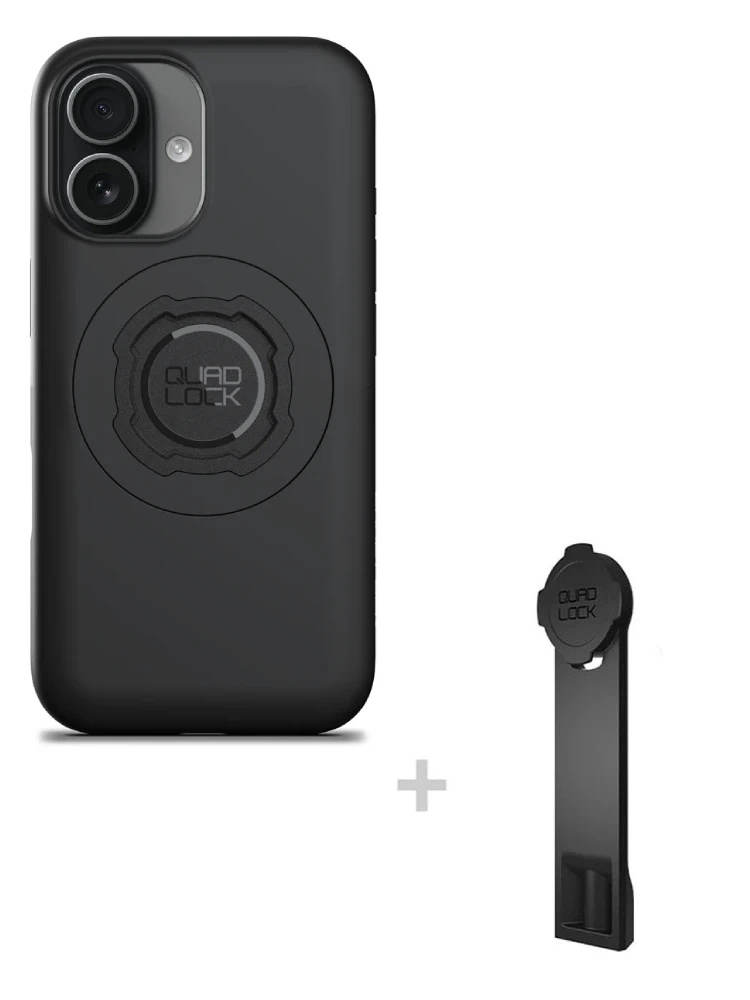 Zestaw: etui MAG na telefon iPhone 17 (magnetyczne) oraz adapter do statywu Quad Lock