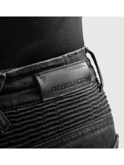 Jeansy motocyklowe damskie Rebelhorn Agness 2 Mono czarne