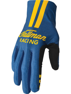 Rękawice cross Thor Hallman Mainstay Roosted niebiesko-żółte