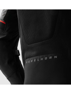 Kurtka motocyklowa tekstylna Rebelhorn Hiflow V czarno-szaro-czerwona