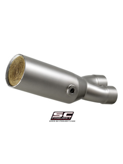 Pełny układ wydechowy 2-1, SC-Project S1 Titanium + Carbon [Matt Black] - Yamaha MT-07 [17-20]