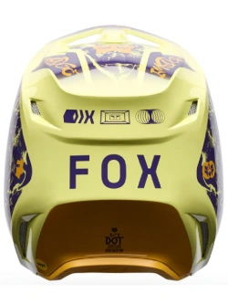Kask enduro Fox V1 Image Print fioletowo-żółty