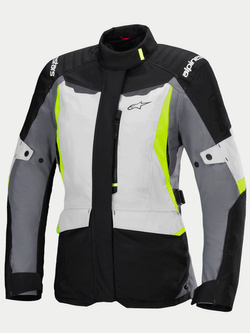 Kurtka motocyklowa damska tekstylna Alpinestars Stella ST-1 WP czarno-szaro-fluo