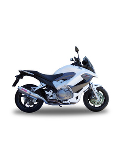 Tłumik G.P.R Trioval [Slip-On, Stainless Steel] - Honda VFR 800 X Crossrunner [11-14]
