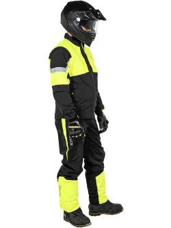 Spodnie przeciwdeszczowe Touratech Storm czarno-żółte