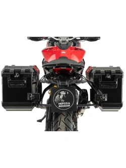 Zestaw: kufry boczne + stelaże Hepco&Becker Xplorer Cutout Ducati Multistrada V2/S (25-) czarne