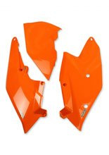 Osłony boczne tylne UFO do KTM SX / EXC / SX-F / EXC-F (16-19) pomarańczowe