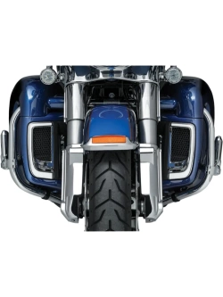 Kratki ozdobne z oświetleniem LED Kuryakyn Harley Davidson (wybrane modele) srebrne