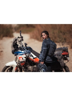 Kurtka motocyklowa tekstylna damska Klim Sedona szaro-czarna