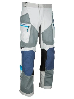 Spodnie motocyklowe tekstylne Klim Baja szaro-niebieskie