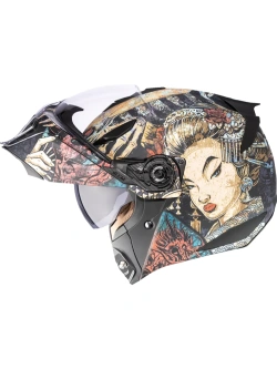 Kask modułowy Icon Threshold™ Odokuro czarno-brązowo-niebieski