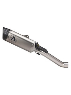 Tłumik motocyklowy Arrow Pista bez homologacji, ze stalową rurą łączącą Aprilia RSV 4 1100 Factory/ Tuono V4 1100 (21-) tytanowy