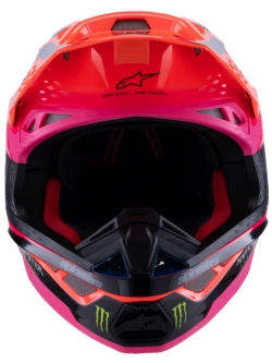 Kask enduro Alpinestars MX Supertech M10 Deegan pomarańczowo-różowo-fioletowy