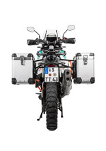 Zestaw: kufry boczne srebrne "And-S" Zega Pro + stelaże czarne Touratech KTM Super Adventure 1290 S/R (21-24) [poj.: 38+45l]