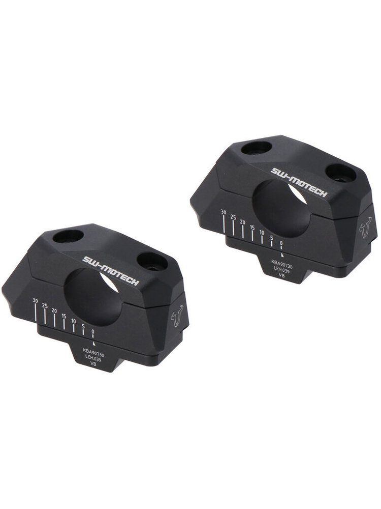 Zestaw podwyższający kierownicę o średnicy 28 SW-MOTECH czarny