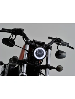 Reflektor przedni Daytona Capsule120 LED dolne mocowanie, czarny [120mm]