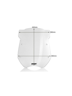 Szyba motocyklowa WRS Alto Touring 18" do BMW R 1200 R (06-14) przezroczysta [bez mocowania]