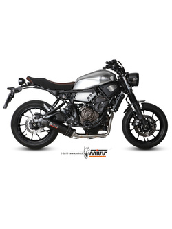 Pełny układ wydechowy (Oval) MIVV do Yamaha XSR 700 (16-) carbon