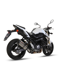 Tłumik motocyklowy Slip-On Line (Suono) MIVV do Suzuki GSR750 (11-16) srebrny
