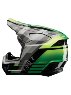 Kask enduro Thor Youth Fleet szaro-zielony