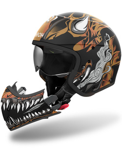 Kask modułowy Airoh J110 Oni czano-biało-brązowy