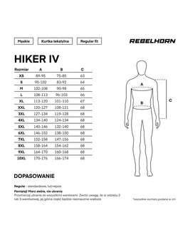 Kurtka motocyklowa tekstylna Rebelhorn Hiker IV czarno-szaro-żółta