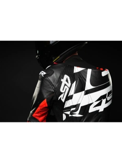 Kombinezon motocyklowy jednoczęściowy 4SR Racing Ultra Light Pista AR czarno-biało-czerwony