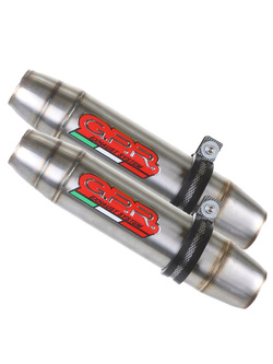 Podwójny tłumik G.P.R Deeptone Inox [Slip-On, Stainless Steel] - KTM Freeride 350 4T [12-17]