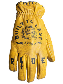 Rękawice motocyklowe John Doe Coyote żółto-czarne