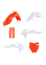 Pełny zestaw plastików Acerbis KTM 65 SX (19-)/ GasGas MC 65 (21-23) biało-pomarańczowy