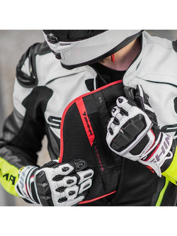 Kurtka motocyklowa Shima Bandit czarno-biało-czerwona