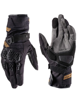 Rękawice motocyklowe Leatt Hydradri 6.5 Stealth czarno-szaro-brązowe