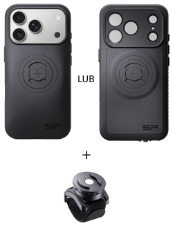 Zestaw: etui na telefon iPhone 17 Pro + uchwyt na rzep SPC+ SP Connect