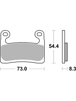 Klocki hamulcowe Brembo SR BMW R 1250 GS (19-24)/ Adventure (19-24)/ RT (19-)/ S 1000 RR (18-) [na przód, kpl. na 1 tarczę]